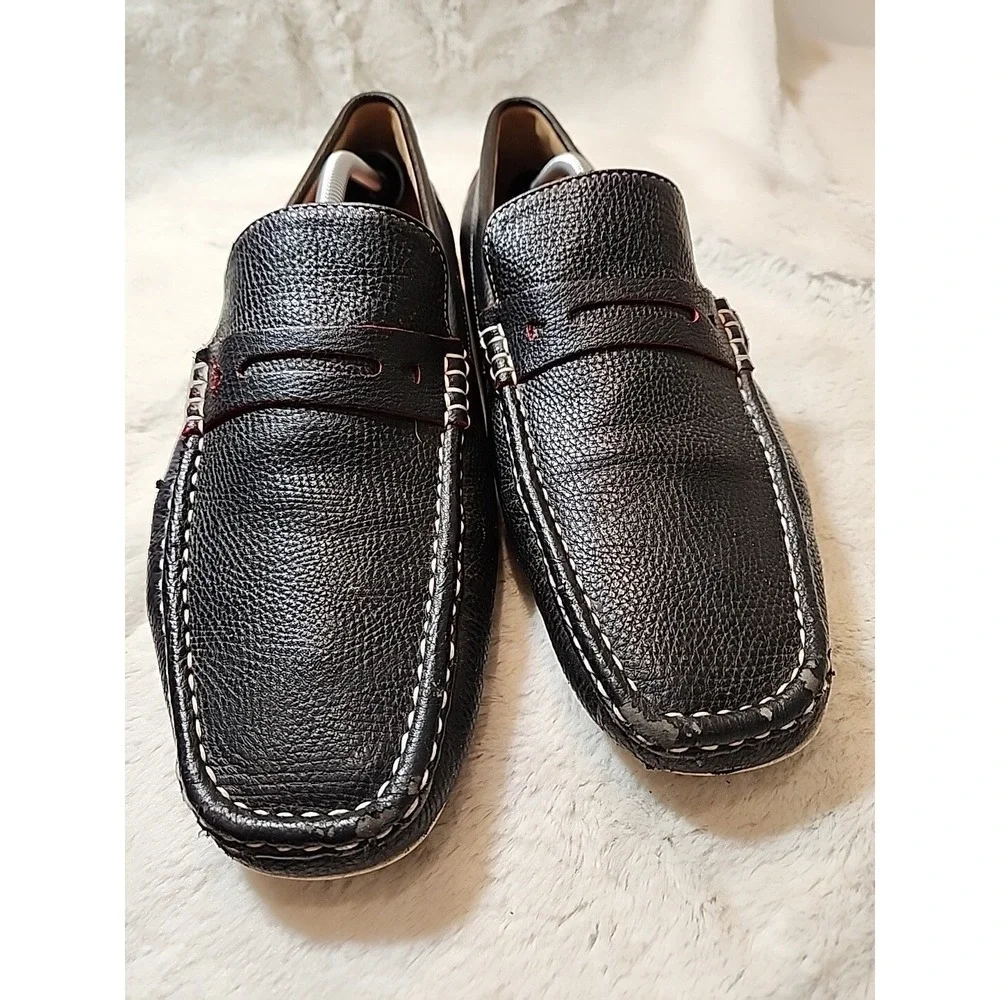 PHAT Farm Comfort Tech Black Driving Loafers Mens Shoes Size US 12 M
